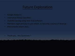 Web Site Development Life CycleMaintenance and UpdatingMVC – Model – View – Controller View - The header and footer of every web page were developed as reusable view components. PHP’s include function was used to display these components on web pages that need them. This approach helps to attain consistency across the website and makes applying changes across the website easierDemo of website co-project.lboro.ac.uk/users/cooa/stagingco-project.lboro.ac.uk/users/cooa/staging/admin
