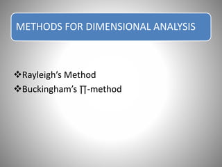 Dimensional analysis | PPTX