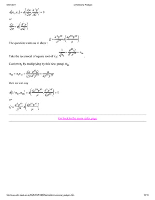 Dimensional analysis | PDF