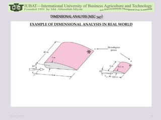 EXAMPLE OF DIMENSIONAL ANALYSIS IN REAL WORLD
10/11/2022 22
 