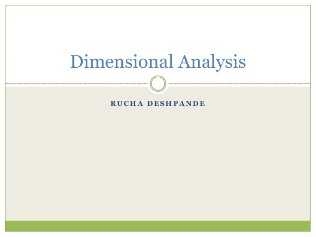 dimensional approach