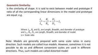 Mathworks Similarity Model Dimensional analysis Similarity laws Model laws | PPTX