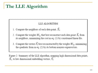 The LLE Algorithm




                    105
 