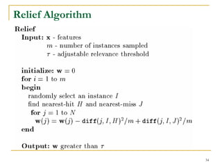 Relief Algorithm




                   34
 