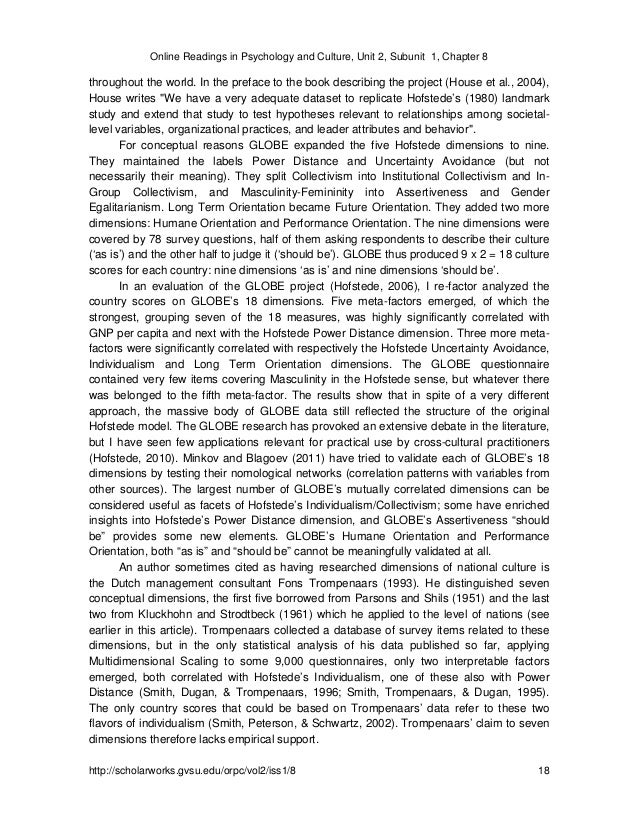 dimensionalizing cultures the hofstede model in Dimensionalizing cultures: the hofstede model in context abstract this article describes briefly the hofstede model of six dimensions of national. dimensionalizing cultures the hofstede model in Dimensionalizing cultures: the hofstede model in context abstract this article describes briefly the hofstede model of six dimensions of national.