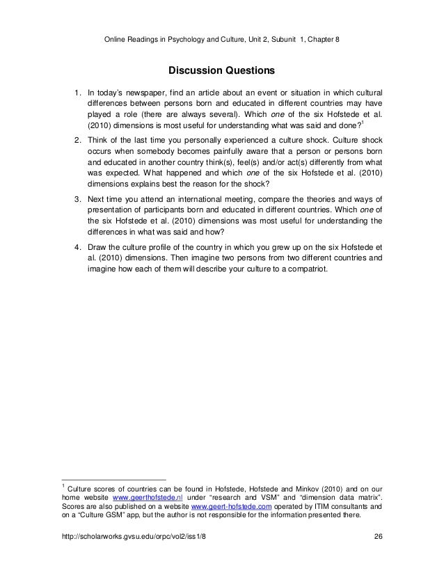 dimensionalizing cultures the hofstede model in Dimensionalizing cultures: the hofstede model in context abstract this article describes briefly the hofstede model of six dimensions of national. dimensionalizing cultures the hofstede model in Dimensionalizing cultures: the hofstede model in context abstract this article describes briefly the hofstede model of six dimensions of national.