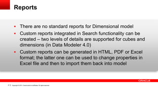 Dimensional modeling in oracle sql developer | PPTX