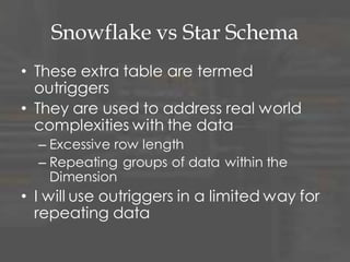 Multi-Valued Dimensions
• Multi-Valued Dimensions are when a
Fact needs to connect more than
once to a Dimension
– Primary Sales Representative
– Secondary Sales Representative
 