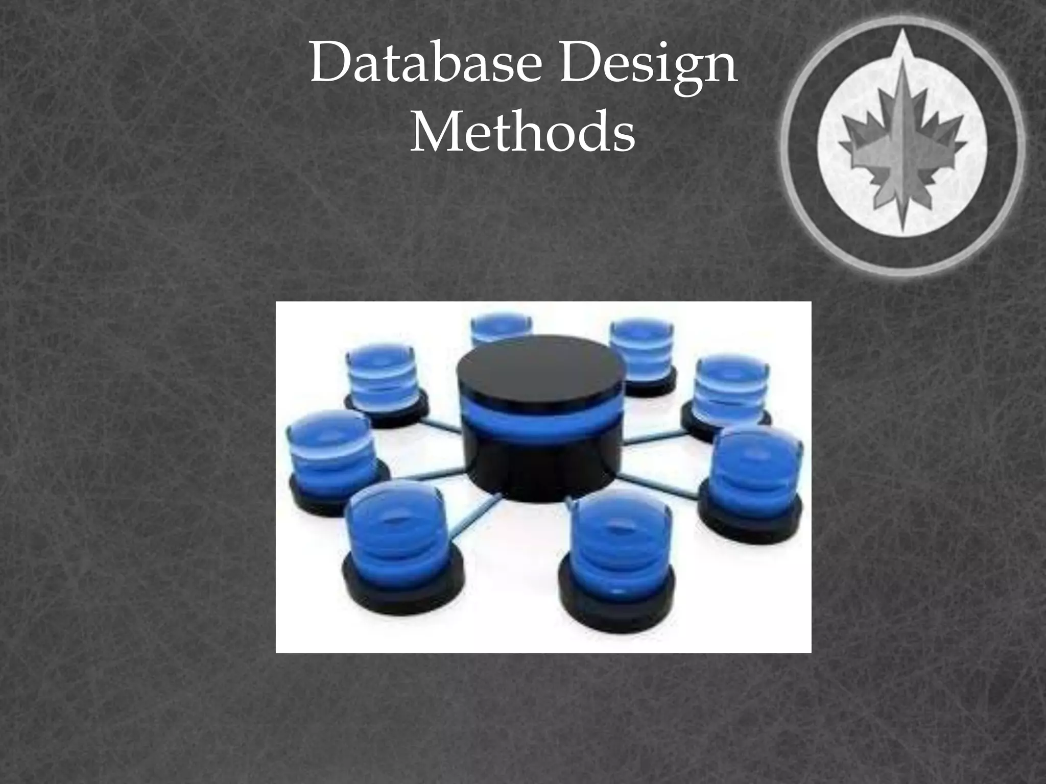 Database Design
Methods
 
