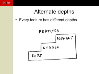 inxin

Alternate depths
• Every feature has different depths

 