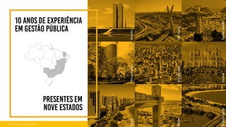 WWW.ELOGROUP.COM.BR 3
Brasília
São
Paulo
Rio
de
Janeiro
Minas
Gerais
MatoGrosso
Paraná
Ceará
Bahia
Espirito
Santo
 