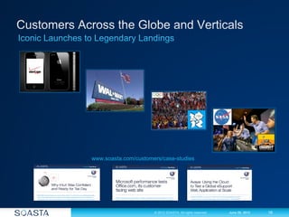 www.soasta.com/customers/case-studies




                      © 2012 SOASTA. All rights reserved.   June 28, 2012   16
 