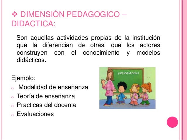 Que Es Dimension Pedagogica - Gufa
