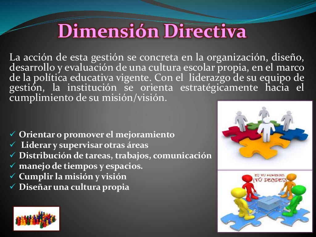 Dimensiones de la Gestión Educativa