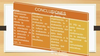 Dimensiones de la gestion educativa