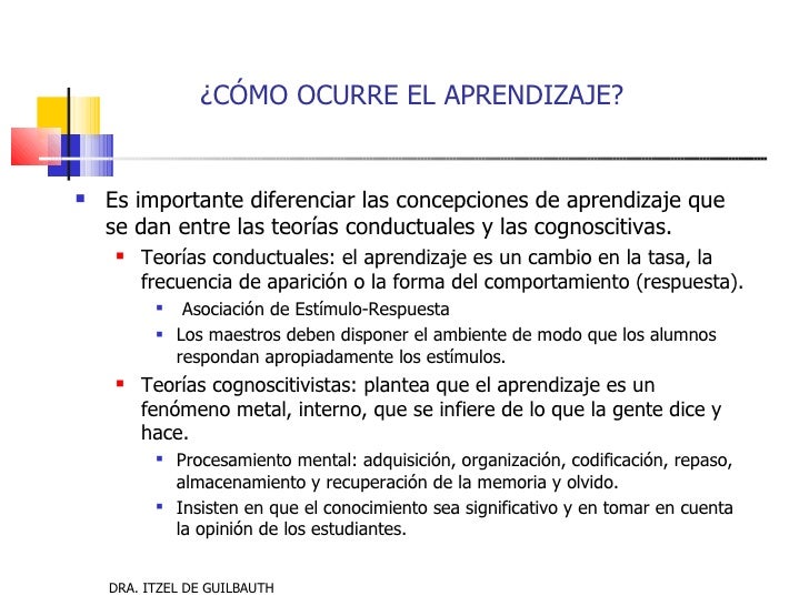 Dimensiones del aprendizaje y factores que influyen en el