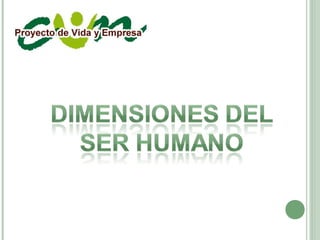 Dimensiones del ser humano