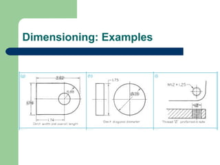Dimensioning: Examples

 