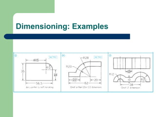 Dimensioning: Examples

 