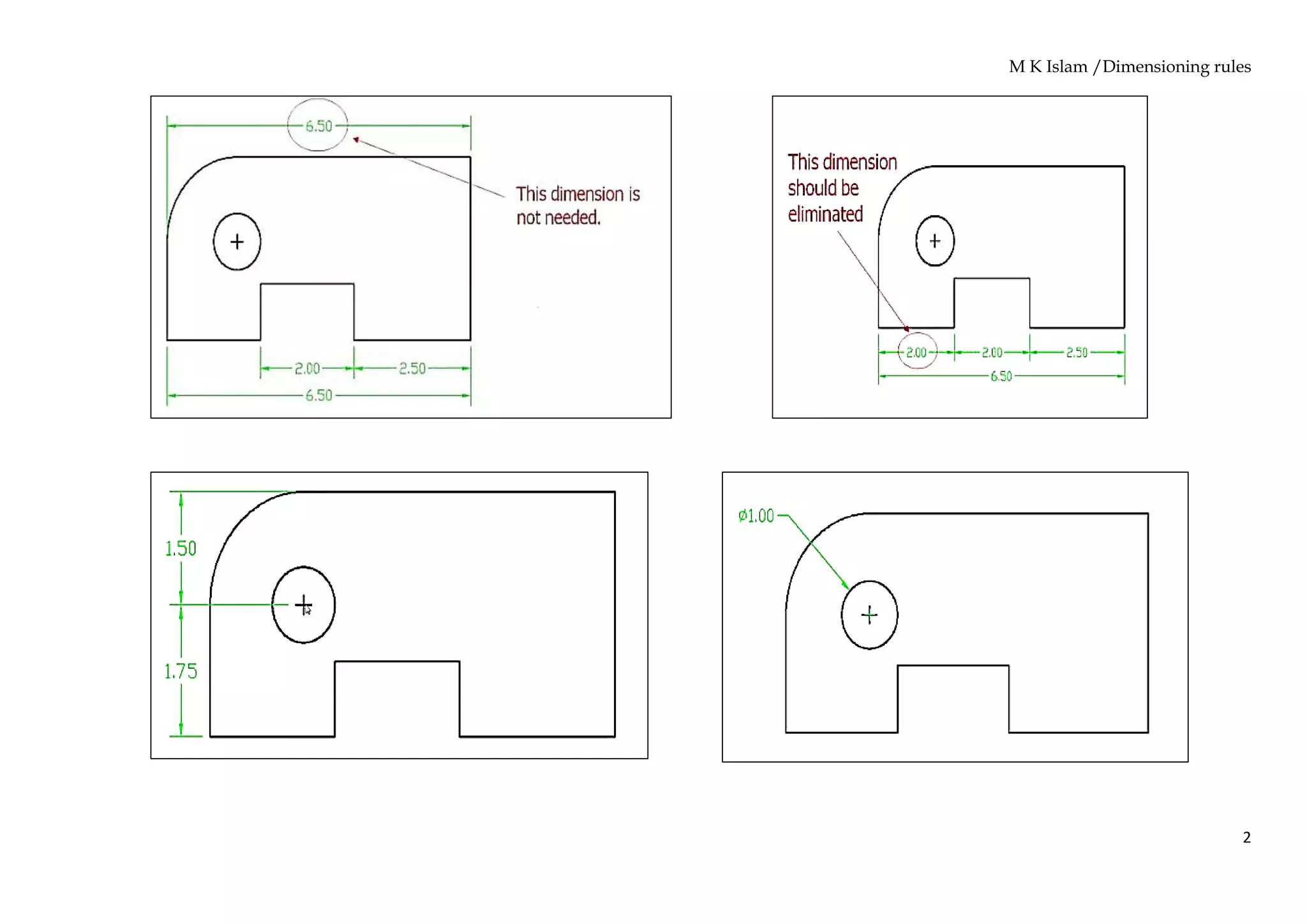 Introduction to Engineering Drawing 2(Dimension errors) | PDF | Islam ...