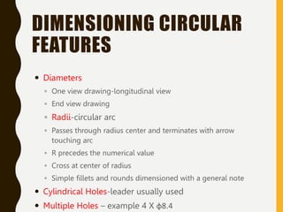How to properly dimension an engineering drawing and good practices | PPT