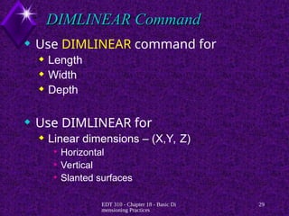 Dim Linear Dimensioning-4 - dimensioning and tolerancing.ppt