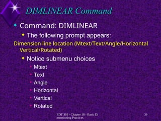 Dim Linear Dimensioning-4 - dimensioning and tolerancing.ppt