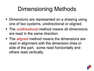 Unidirectional Line Dimensioning standards | PPT