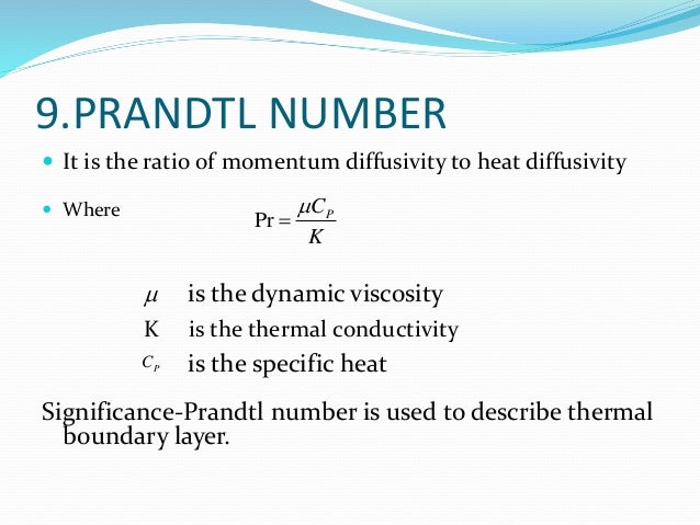 Prandtl number