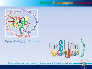 Modelo Pedagógico Teresiano
Equipo Pedagógico Provincial
Educación Humanizadora, Liberadora y Transformadora
 
