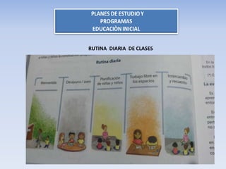 RUTINA DIARIA DE CLASES
 