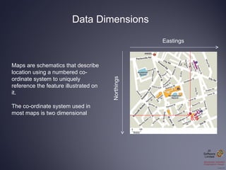 Data Dimensions Maps are schematics that describe location using a numbered co-ordinate system to uniquely reference the f...
