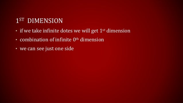 Dimensions 2D 3D 4D