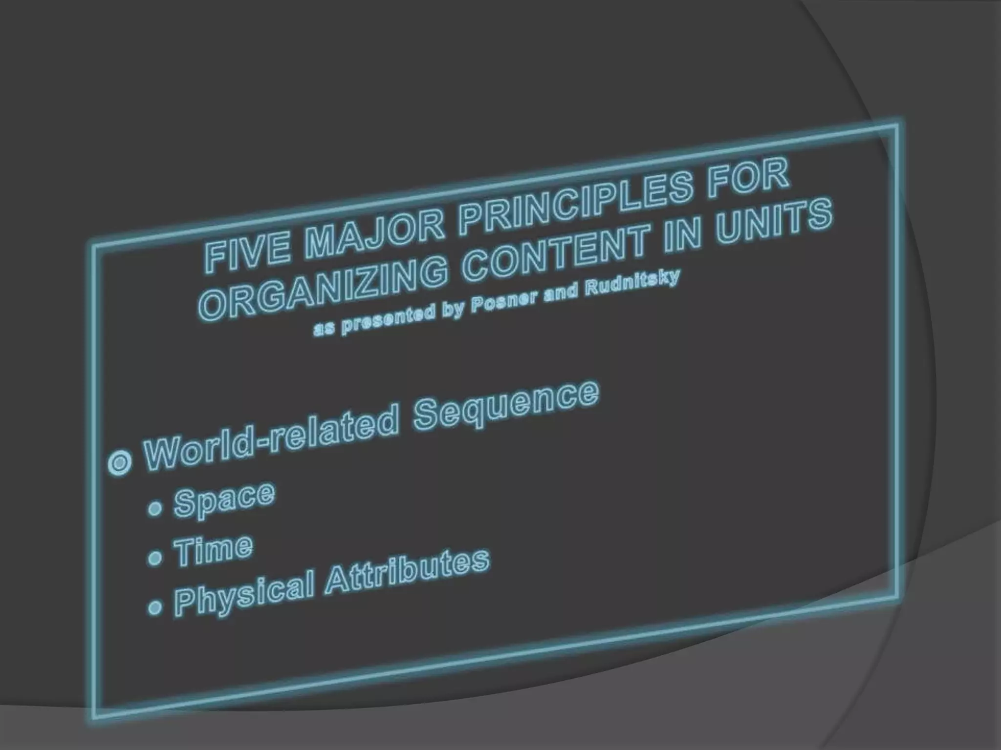 Dimensions and principles of curriculum design