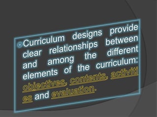 Dimensions and principles of curriculum design | PPTX