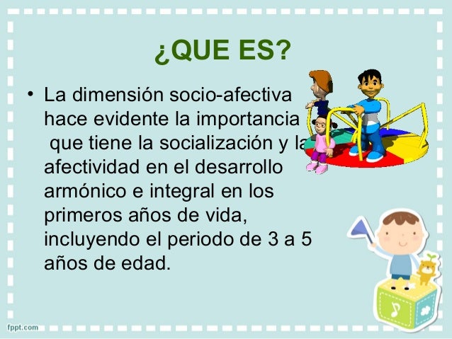 Dimension socio afectiva