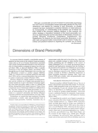 Dimensions of brand_personality