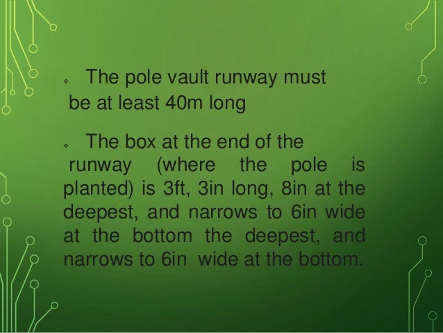 pole vault box dimensions