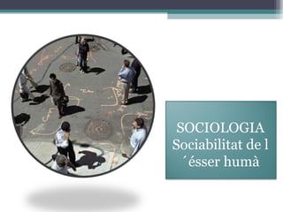 SOCIOLOGIA Sociabilitat de l´ésser humà 
