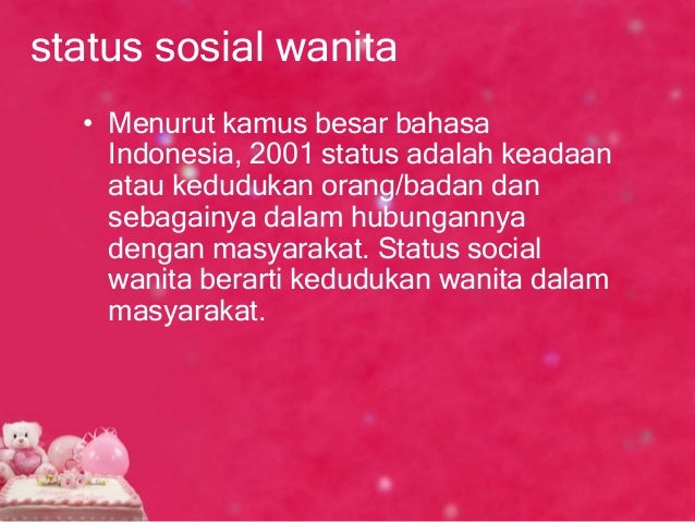 Dimensi sosial wanita dan permasalahannya new