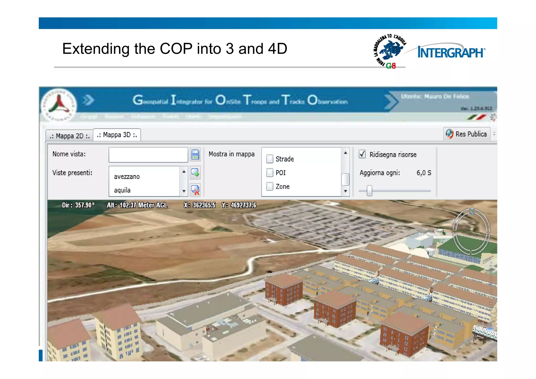 Extending the COP into 3 and 4D
 