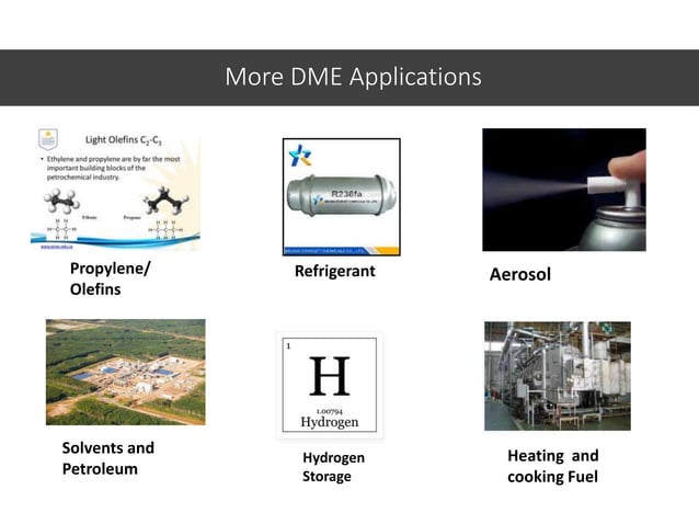 Dimethyl Ether: Production, Properties and Uses | PPT