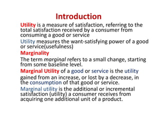 Marginal Utility Slide Diminishing marginal utility | PPTX