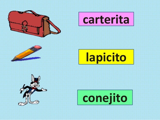 Resultado de imagen de imagenes en diminutivo