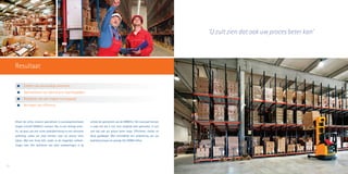 22
Alleen de echte, ervaren specialisten in procesoptimalisatie
mogen zichzelf DIMIO’er noemen. Pas na een strenge selec-
tie, op basis van een ruime praktijkervaring en een relevante
opleiding, zullen we onze mensen naar uw proces laten
kijken. Met een frisse blik, zodat ze de mogelijke verbete-
ringen zien. Het realiseren van deze verbeteringen is bij
uitstek de specialiteit van de DIMIO'er. Het resultaat hiervan
is vaak iets dat u niet voor mogelijk hebt gehouden. U zult
zien dat ook uw proces beter loopt. Efficiënter, sneller en
(dus) goedkoper. Met uiteindelijk een verbetering van uw
bedrijfsresultaat als gevolg. Het DIMIO effect.
	 Creëren van eenvoudige processen
	 Optimaliseren van planning en doorlooptijden
	 Realiseren van een hogere servicegraad
	 Verhogen van efficiency
Resultaat
'U zult zien dat ook uw proces beter kan'
23
 