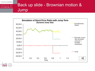 Back up slide - Brownian motion &
Jump
 