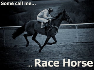 Some call me…
… Race Horse
 