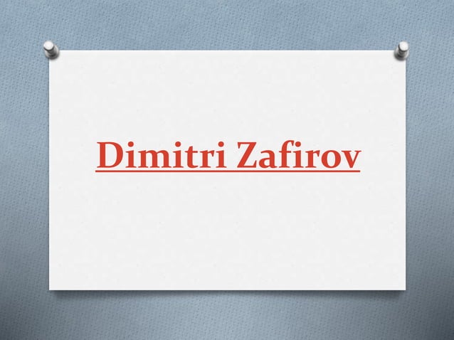 Dimitri zafirov | PPT