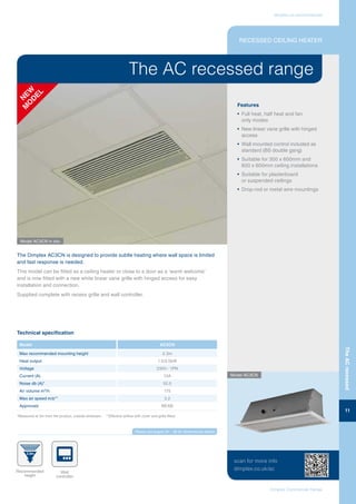 Dimplex Rod Stat Dimplex Commercial Heating - Brochure | PDF