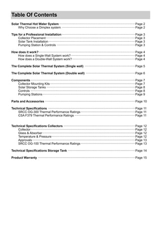 Dimplex solar thermal product guide 2013 01 | PDF